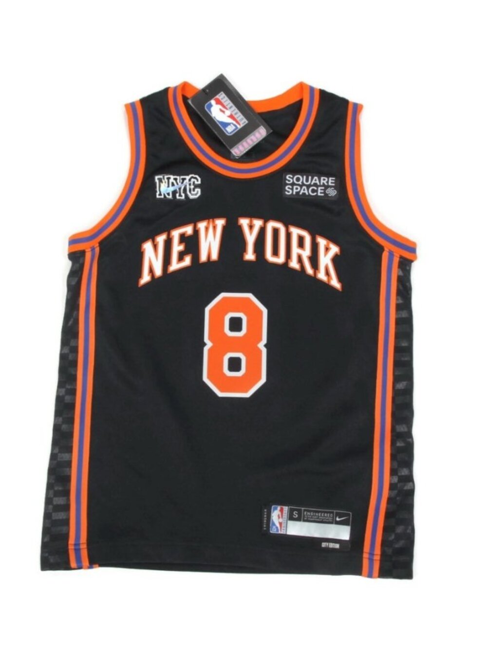 2021-22 Mens New York Knicks Kemba Walker #8 Swingman Blk Jersey Nike sz S /386